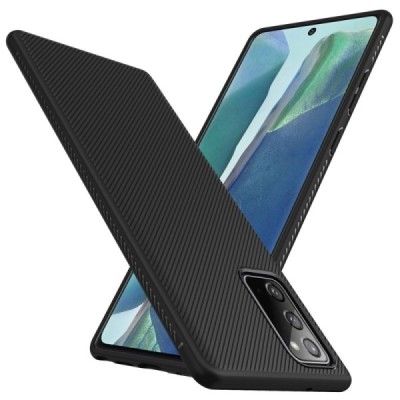 Samsung Galaxy Note 20 (N980F) kieto silikono TPU juodas dėklas - nugarėlė | Priedai.lt