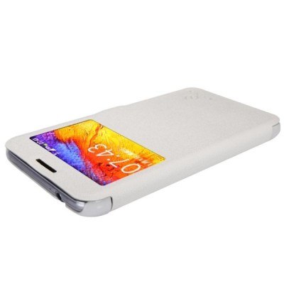 Samsung Galaxy Note 3 Neo N7505 baltas odinis atverčiamas Nillkin Fresh dėklas / Priedai.lt