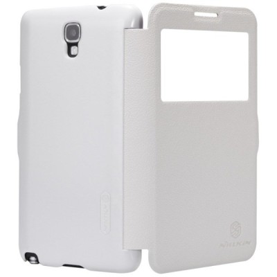 Samsung Galaxy Note 3 Neo N7505 baltas odinis atverčiamas Nillkin Fresh dėklas / Priedai.lt