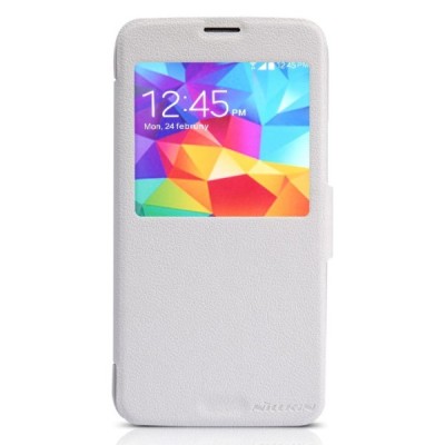 Samsung Galaxy S5 (S5 Neo) baltas odinis atverčiamas Nillkin Fresh dėklas / Priedai.lt
