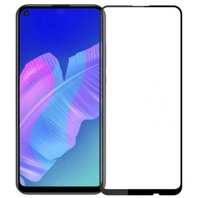 Huawei P40 Lite E „Rurihai“ 9H Tempered Glass sustiprintos apsaugos juodas pilnai dengiantis apsauginis ekrano stiklas | Priedai
