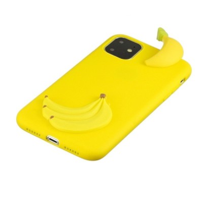 Apple iPhone 11 „Squezy“ Banana dzeltens cieta silikona (TPU) apvalks | vacins.lv