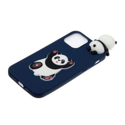 Apple iPhone 12 (12 Pro) „Squezy“ Panda cieta silikona (TPU) zils apvalks | vacins.lv
