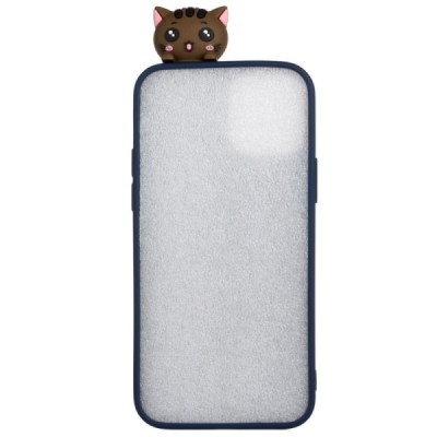 Apple iPhone 12 (12 Pro) „Squezy“ Cats kieto silikono TPU mėlynas dėklas - nugarėlė | Priedai.lt