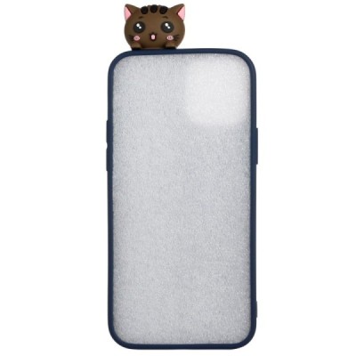 Apple iPhone 12 Mini „Squezy“ Cats kieto silikono TPU mėlynas dėklas - nugarėlė | Priedai.lt