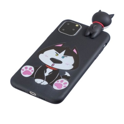 Apple iPhone 11 Pro „Squezy“ Dog cieta silikona (TPU) melns apvalks | vacins.lv