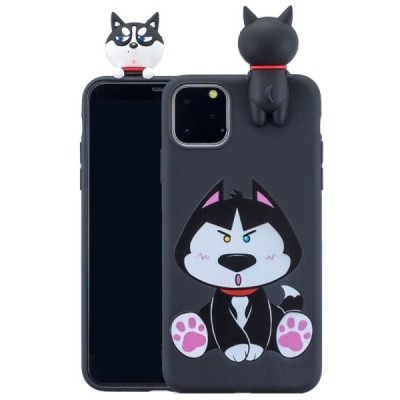 Apple iPhone 11 Pro „Squezy“ Dog cieta silikona (TPU) melns apvalks | vacins.lv