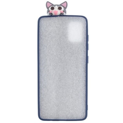 Samsung Galaxy A41 (A415F) „Squezy“ Cat kieto silikono TPU mėlynas dėklas - nugarėlė | Priedai.lt