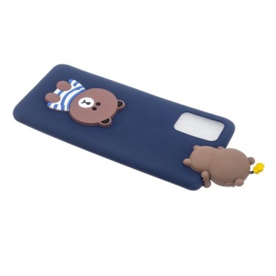 Samsung Galaxy A41 (A415F) „Squezy“ Bear cieta silikona (TPU) zils apvalks | vacins.lv