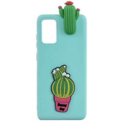 Samsung Galaxy A41 (A415F) „Squezy“ Cactus cieta silikona (TPU) piparmētru apvalks | Vacins.lv
