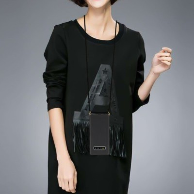 Samsung Galaxy S10 (G973) Strap cieta silikona (TPU) melns apvalks | vacins.lv