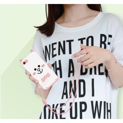 Apple iPhone 7 (iPhone 8, SE 2020) „Kingxbar“ Cat kieto silikono TPU baltas dėklas - nugarėlė | Priedai.lt