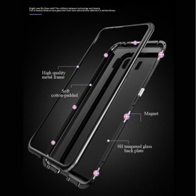 Samsung Galaxy S8 (G950) dzidrs (caurspīdīgs) Frame magnētiskais plastmasas apvalks | Vacins.lv