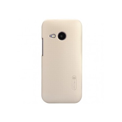 Nillkin Frosted Shield HTC One Mini 2 (HTC One M8 mini) plastikinis šampaninis dėklas - nugarėlė su ekrano plėvele / Priedai.lt