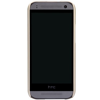 Nillkin Frosted Shield HTC One Mini 2 (HTC One M8 mini) plastikinis šampaninis dėklas - nugarėlė su ekrano plėvele / Priedai.lt