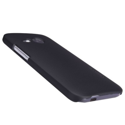 Nillkin Frosted Shield HTC One Mini 2 (HTC One M8 mini) plastikinis juodas dėklas - nugarėlė su ekrano plėvele / Priedai.lt