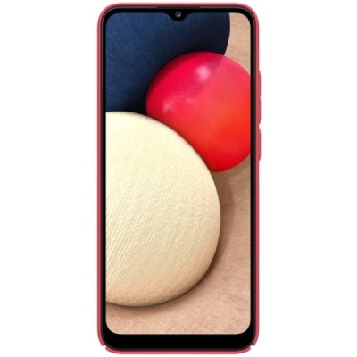 Samsung Galaxy M02s „Nillkin“ Frosted Shield sarkans apvalks | vacins.lv