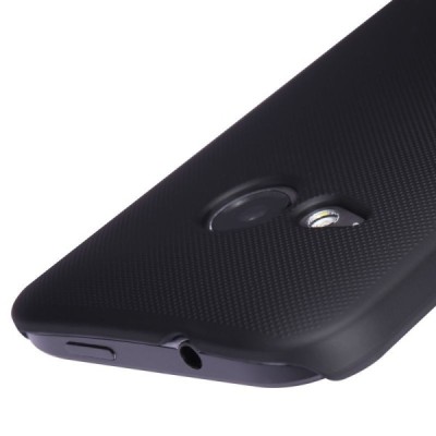 Nillkin Frosted Shield HTC One Mini 2 (HTC One M8 mini) plastikinis juodas dėklas - nugarėlė su ekrano plėvele / Priedai.lt