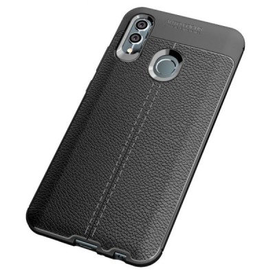 Huawei P smart 2019 (Honor 10 Lite) FOCUS kieto silikono TPU juodas dėklas - nugarėlė | Priedai.lt