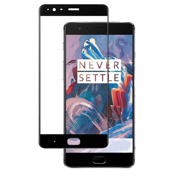 „Calans“ Tempered Glass apsauginis ekrano stiklas 0.26 mm - juodas (OnePlus 3)