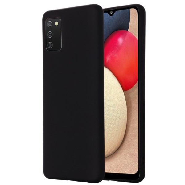 „Shell“ cieta silikona (TPU) apvalks - melns (Galaxy M02s)