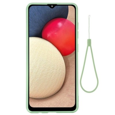 Samsung Galaxy M02s „Shell“ cieta silikona (TPU) zaļš apvalks | Vacins.lv