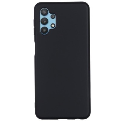 Samsung Galaxy A32 5G „Shell“ cieta silikona (TPU) melns apvalks | vacins.lv