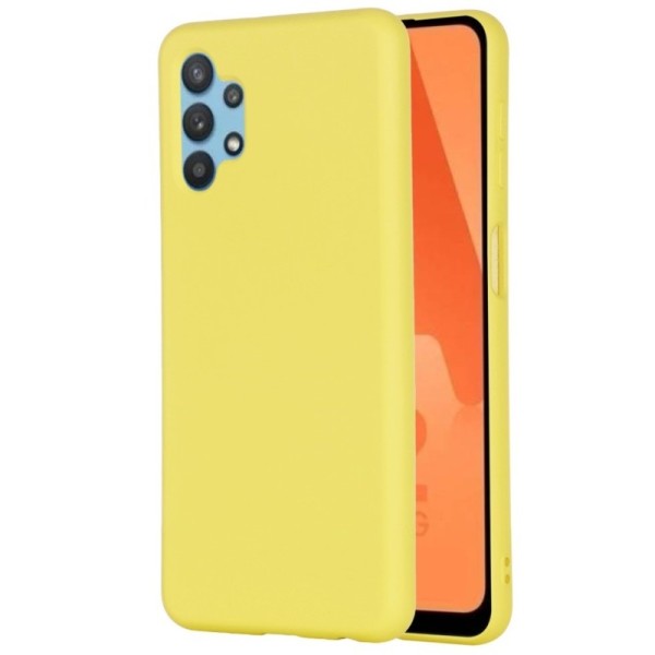 „Shell“ kieto silikono (TPU) dėklas - geltonas (Galaxy A32 5G)