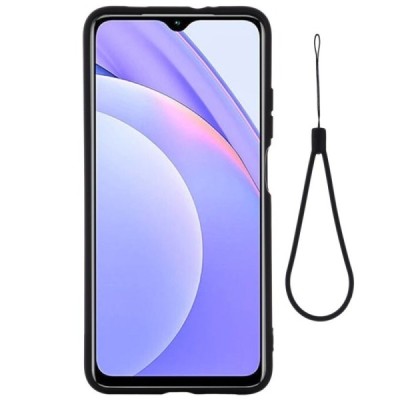 Xiaomi Redmi 9T 5G „Shell“ cieta silikona (TPU) melns apvalks | vacins.lv