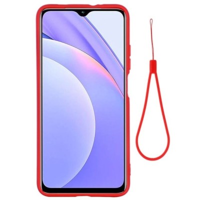 Xiaomi Redmi 9T 5G „Shell“ cieta silikona (TPU) sarkans apvalks | vacins.lv
