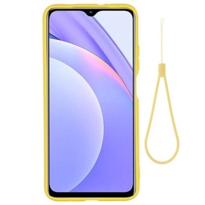 Xiaomi Redmi 9T 5G „Shell“ cieta silikona (TPU) dzeltens apvalks | vacins.lv