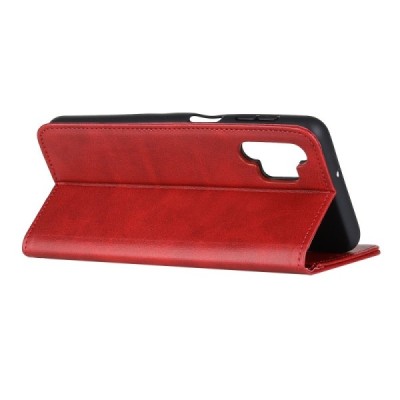 Samsung Galaxy A32 4G (A325F) „Split“ raudonas odinis atverčiamas dėklas - knygutė | Priedai.lt