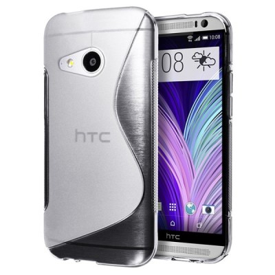 HTC One Mini 2 skaidrus kieto silikono TPU dėklas - nugarėlė / Priedai.lt