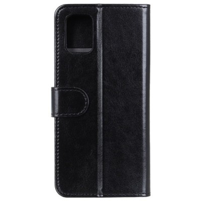 Samsung Galaxy A02s (A025) atverčiamas juodas odinis dėklas - piniginė | Priedai.lt