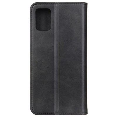 Samsung Galaxy A02s (A025) „Split“ juodas odinis atverčiamas dėklas - knygutė | Priedai.lt