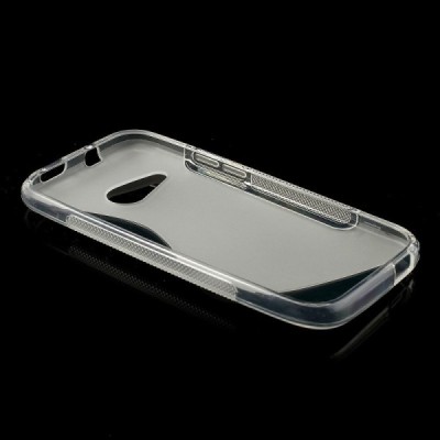 HTC One Mini 2 skaidrus kieto silikono TPU dėklas - nugarėlė / Priedai.lt