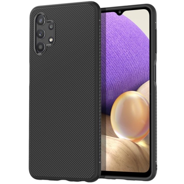 „Jazz“ cieta silikona (TPU) apvalks - melns (Galaxy A32 5G)