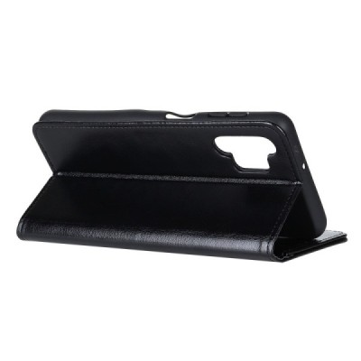 Samsung Galaxy A32 5G atverčiamas juodas odinis dėklas - piniginė | Priedai.lt