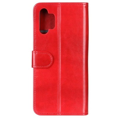 Samsung Galaxy A32 5G atvēramais ādas sarkans maciņš (maks) | Vacins.lv