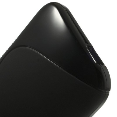 HTC One Mini 2 juodas kieto silikono TPU dėklas - nugarėlė / Priedai.lt