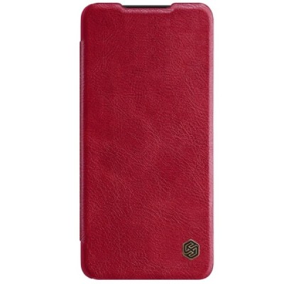 Prabangus „Nillkin“ Qin serijos raudonas odinis atverčiamas Samsung Galaxy A52 5G (A526B) dėklas | Priedai.lt