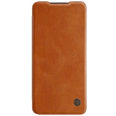 Greznais „Nillkin“ Qin sērijas ādas atvērams brūns Samsung Galaxy A72 5G (A726B) | Vacins.lv