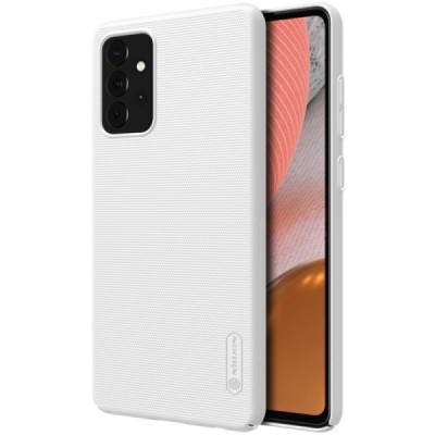 Samsung Galaxy A72 5G (A726B) „Nillkin“ Frosted Shield baltas plastikinis dėklas, nugarėlė | Priedai.lt