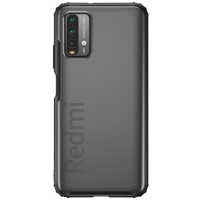Xiaomi Redmi 9T 5G „Armor“ matēts apmales melnā krāsā apvalks | Vacins.lv