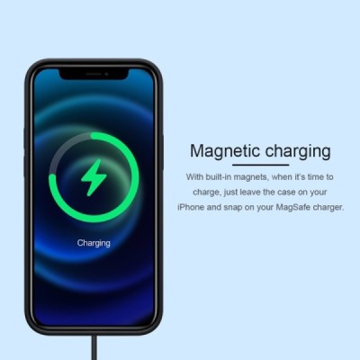 Apple iPhone 12 (12 Pro) „Nillkin“ Flex MagSafe zils vāciņš, apvalks | Vacins.lv