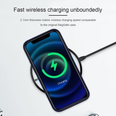 Apple iPhone 12 (12 Pro) „Nillkin“ Flex MagSafe juodas dėklas - nugarėlė | Priedai.lt