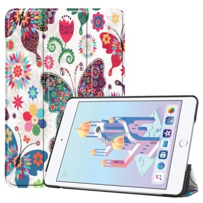 Apple iPad mini 4 (iPad mini 2019) atvēramais „Butterflies“ krāsains maciņš | Vacins.lv
