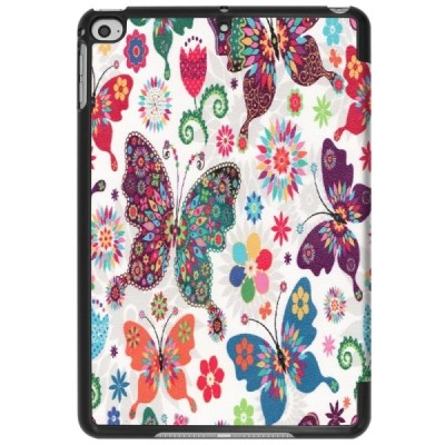Apple iPad mini 4 (iPad mini 2019) atvēramais „Butterflies“ krāsains maciņš | Vacins.lv