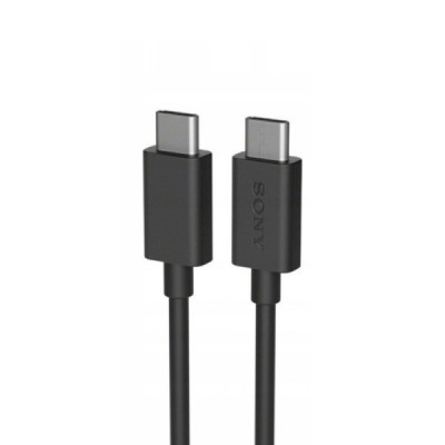 Oficiāls Sony Type-C Type-C melns vads 1 m. (UCB24, origināls) | Vacins.lv