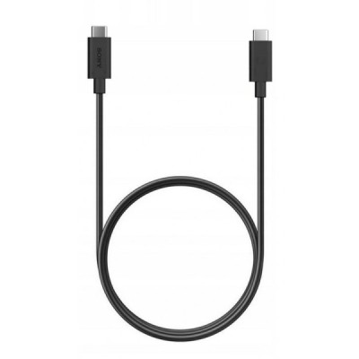 Oficiāls Sony Type-C Type-C melns vads 1 m. (UCB24, origināls) | Vacins.lv